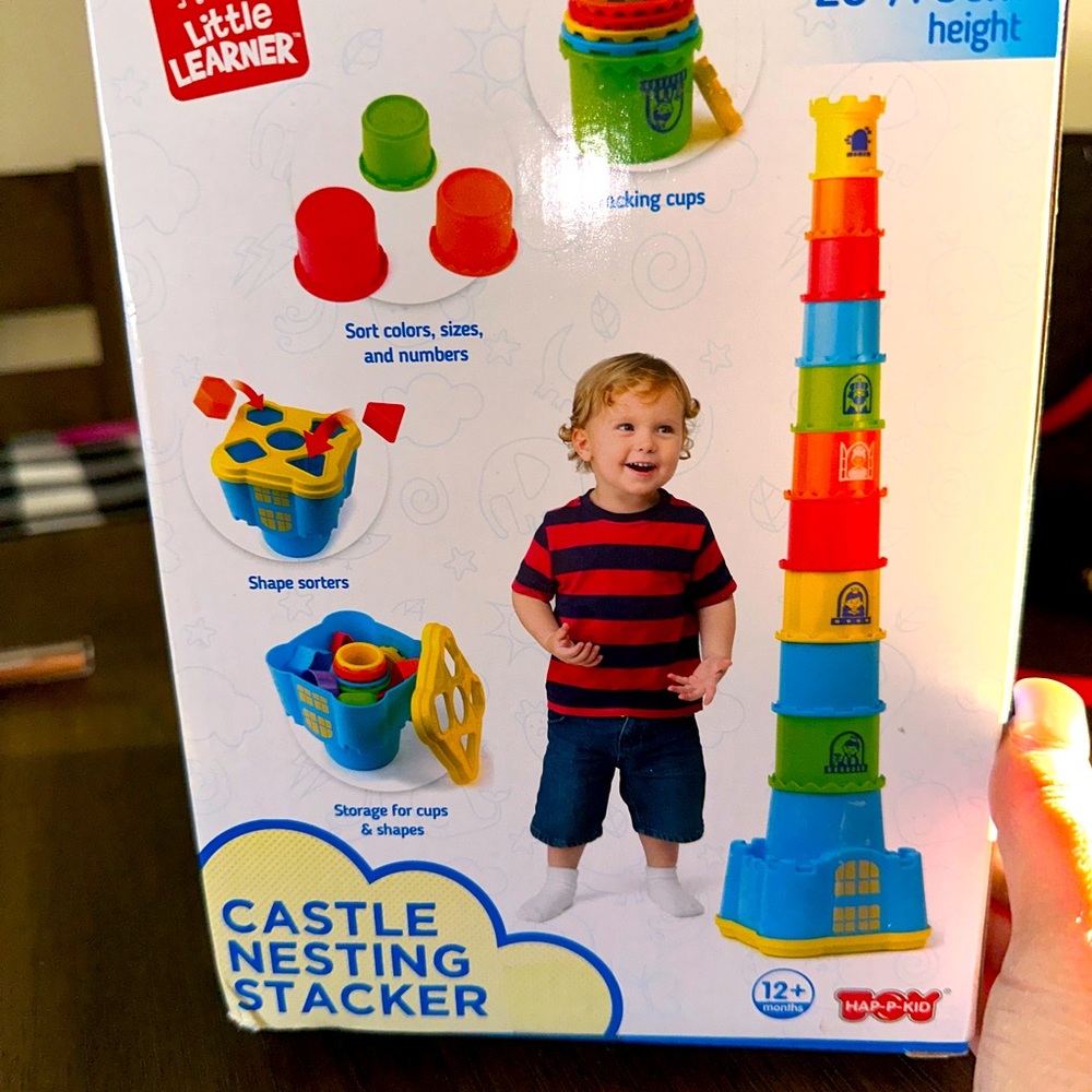 Toddler toy 18 pcs. For ages 12 months and up. Selling asap! Unused and unopened